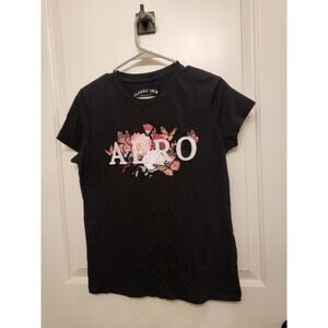 Vintage Aero Black soft shirt 3d lettering in size  XL Short Sleeves